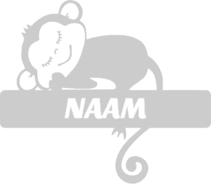 Geboortesticker aapje