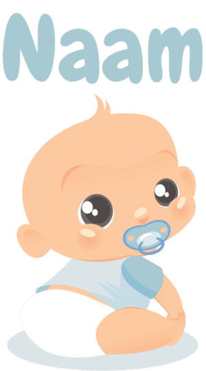 Geboortesticker Baby zit