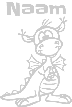draakje geboortesticker