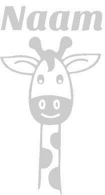 Geboortesticker giraffe