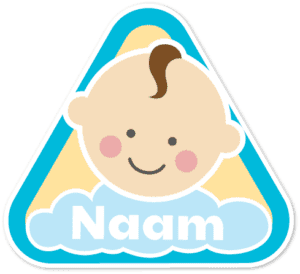 Geboortesticker Jongen geboren