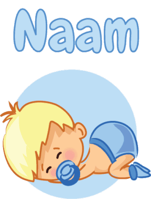 Geboortesticker Slapen jongen