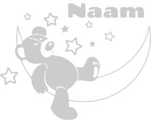 Geboortesticker Maanbeer