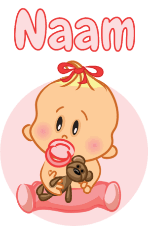 Geboortesticker Teddy meisje