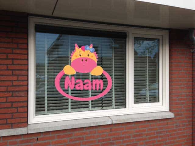 Geboortesticker Paard cirkel - Afbeelding 2