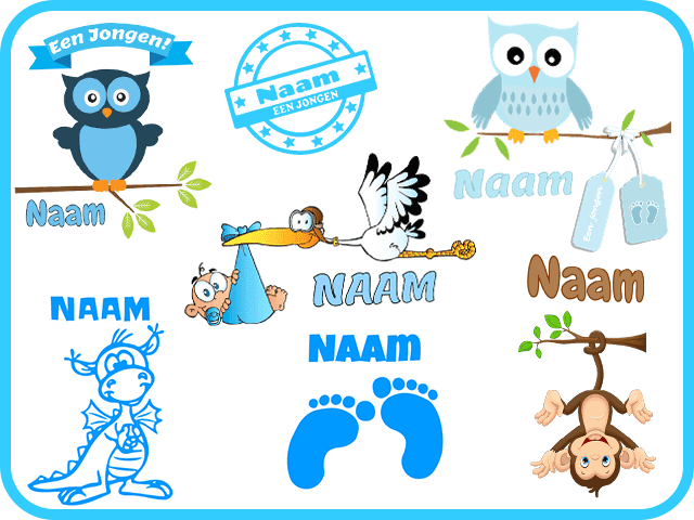 Geboortestickers jongen