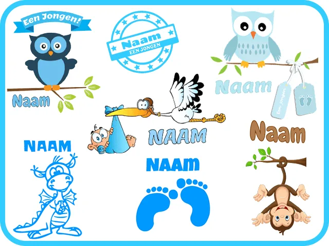 Geboortestickers jongen