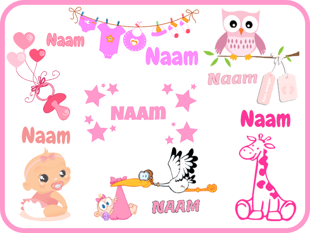 Geboortestickers meisje