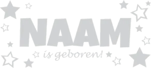 geboortesticker sterren