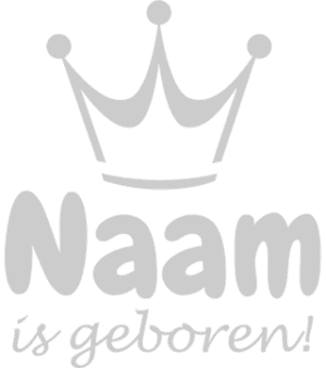 kroontje geboortesticker