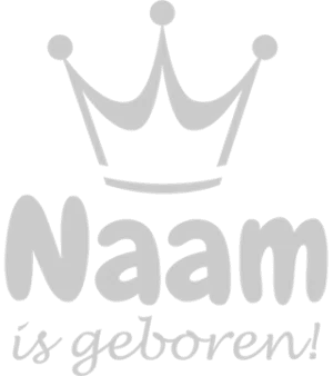 kroontje geboortesticker