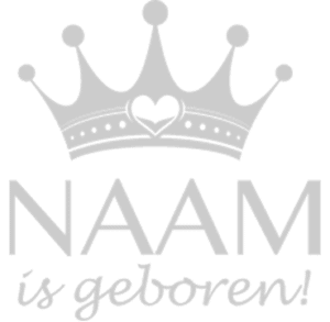 geboorte sticker meisjes kroontje