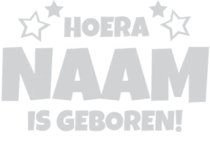 geboortesticker sterren hoera